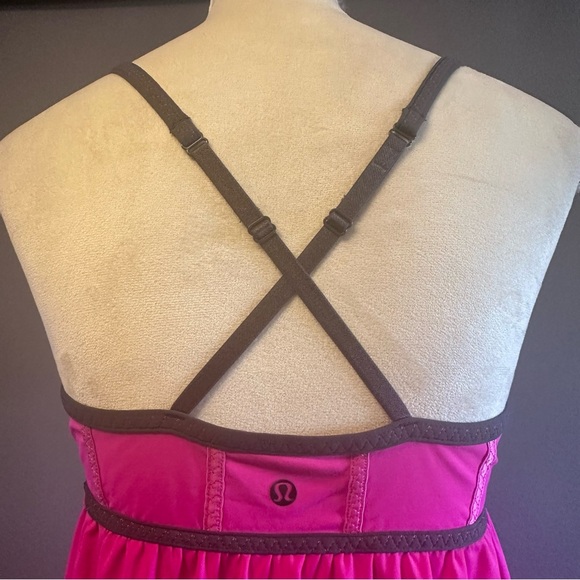 Lululemon Rehearsal Tank Top Adjustable Straps Sz 8 Pink Ballet Workout - Picture 5 of 10